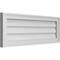 Ekena Millwork Vertical Surface Mount PVC Gable Vnt: Non-Functional, w/2"W x 1-1/2"H, Brickmould Frame, 34"W x 12"H GVPVE34X1202SN - alternate 3